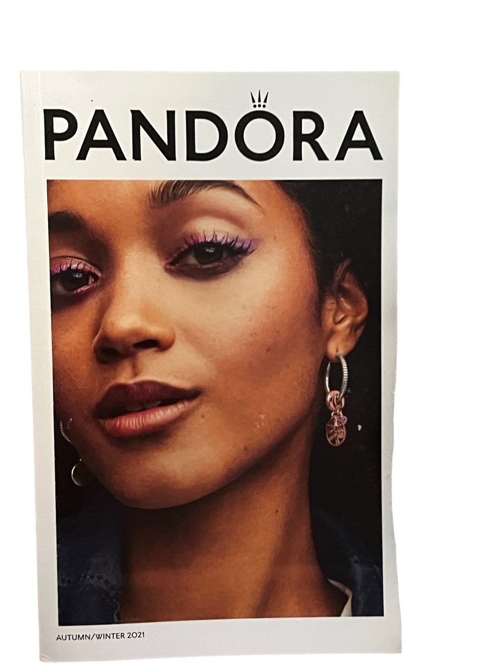 Pandora Rose Gold Hoop Earrings with Pink Charm Accent-147 color pages